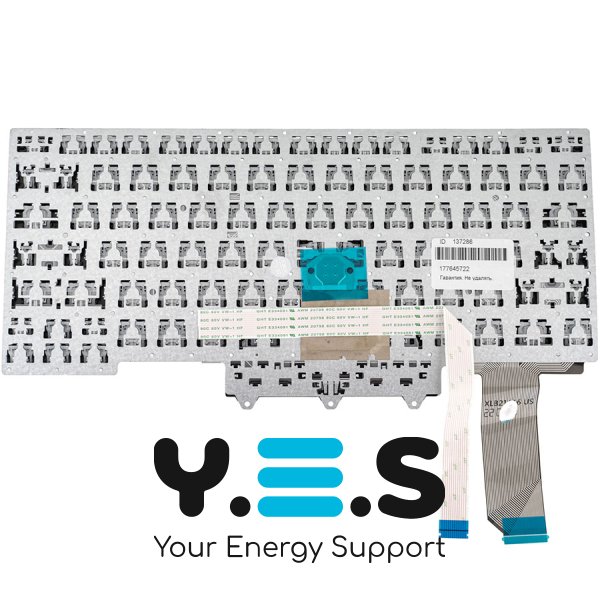 Клавіатура для ноутбука Lenovo ThinkPad E14 Gen 3, розкладка RU, чорна, без рамки