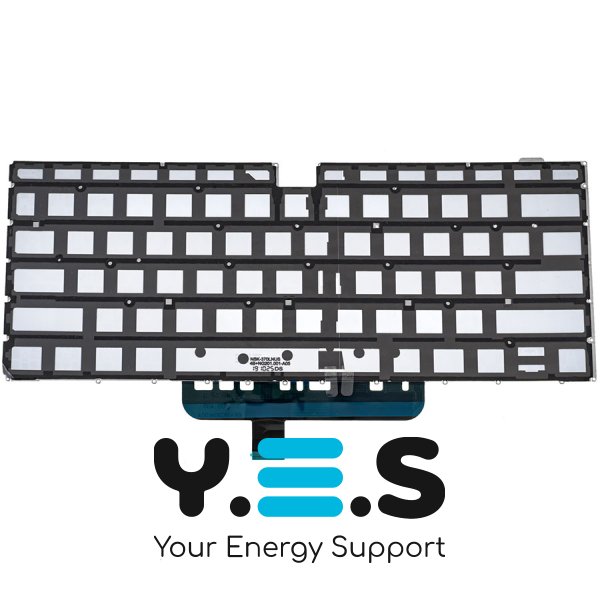 Клавіатура для ноутбука Huawei W19R/W29 — чорна, без рамки, з підсвіткою клавіш, RU-розкладка