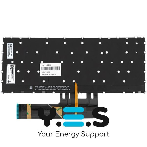 Клавіатура для ноутбука Lenovo ThinkBook 13s, 14s — темно-сіра, без рамки, з підсвіткою клавіш, розкладка RU