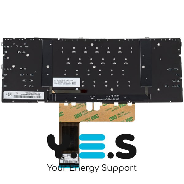 Клавіатура для ноутбука HP 15-EP, українська розкладка, срібляста, без рамки, з підсвіткою клавіш (Original)