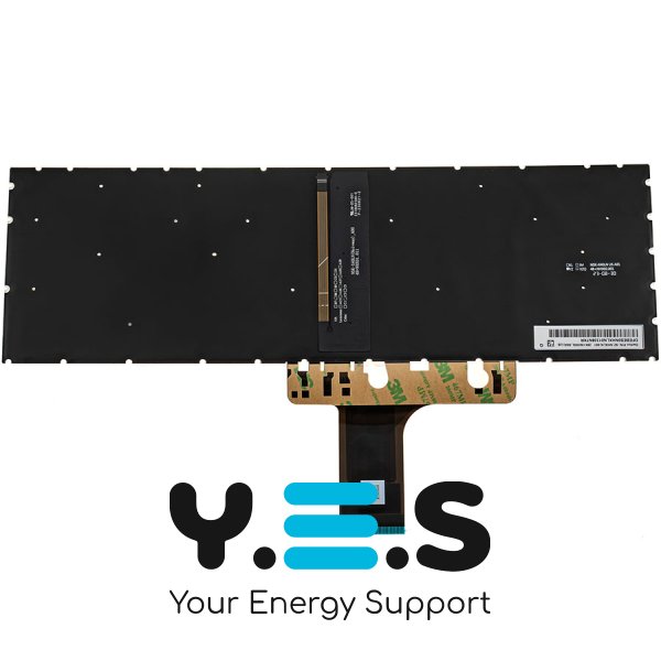 Клавіатура для ноутбука HP Pavilion 15-EG, 15-EH — срібляста, без рамки, з підсвіткою клавіш, RU-розкладка (Original)