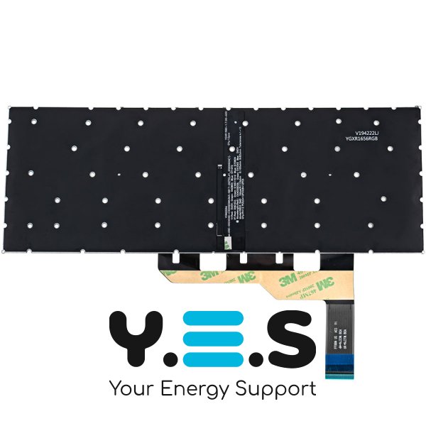 Клавіатура для ноутбука MSI Modern 14 B — біла, RU-розкладка, підсвічування клавіш, без рамки