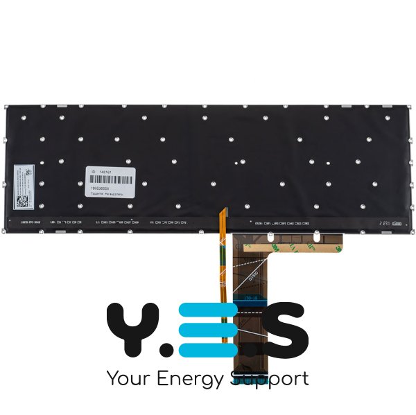 Клавіатура для ноутбука Lenovo IdeaPad (серії 3-15, 3-17) — українська розкладка, темно-сіра, без рамки, з підсвіткою клавіш, Original