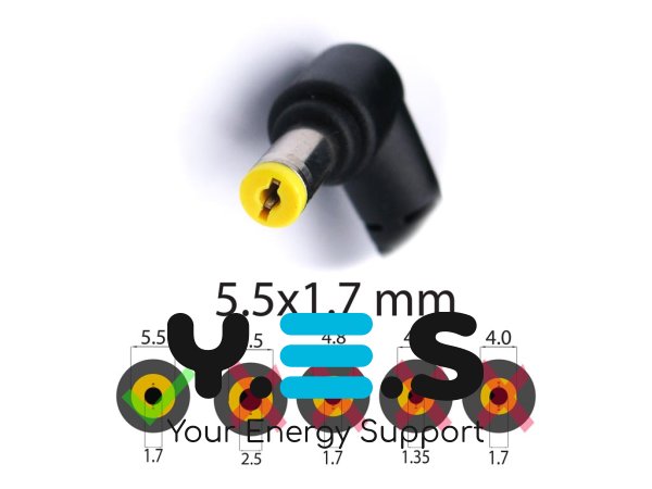 Адаптер живлення для ноутбуків Acer 19V 4.74A 90W, штекер 5.5×1.7, без мережевого кабелю