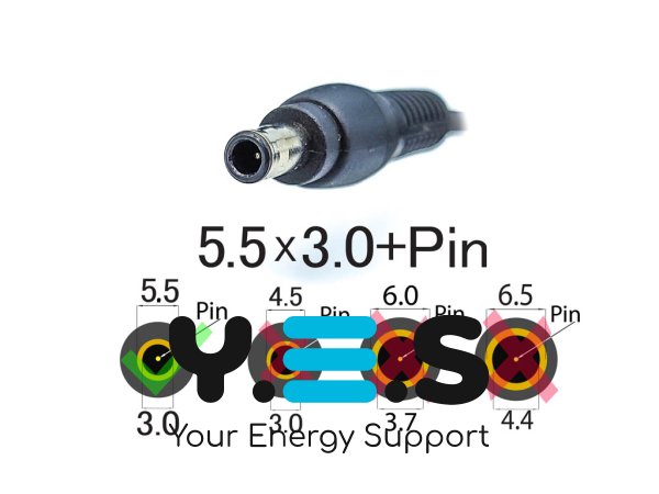Адаптер живлення для ноутбука Samsung 19V 4.74A 90W, штекер 5.5×3.0 з pin (без кабелю)