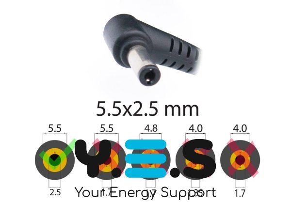 Адаптер живлення для ноутбуків ASUS 230W — 19.5V 11.8A, штекер 5.5×2.5 мм (без мережевого кабелю)