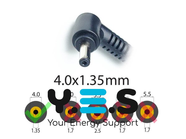 Адаптер живлення для ноутбуків ASUS — 19V 4.74A 90W, штекер 4.0×1.35 мм (Square)