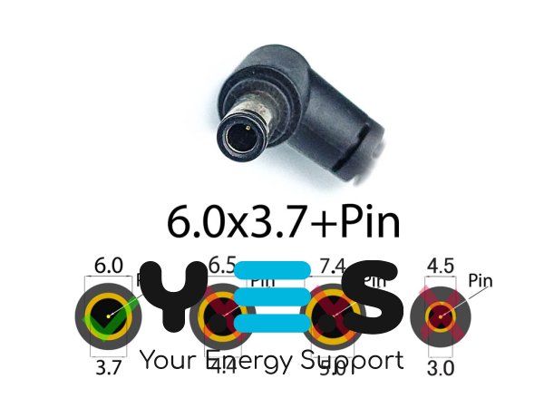 Адаптер живлення для ноутбуків ASUS 20V 12A 240W, штекер 6.0×3.7, без мережевого кабелю