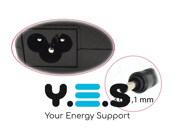 Адаптер живлення для ноутбуків Acer — 19V 3.42A 65W, штекер 3.0×1.1, без мережевого кабелю