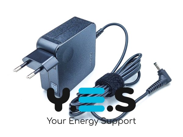 Адаптер живлення (зарядний пристрій) для ноутбуків Lenovo — 20V 3.25A 65W, штекер 4.0×1.7, квадратний корпус із вилкою, Original