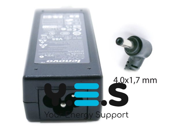 Адаптер живлення для ноутбуків Lenovo 20V 2.25A 45W, штекер 4.0×1.7, без мережевого кабелю