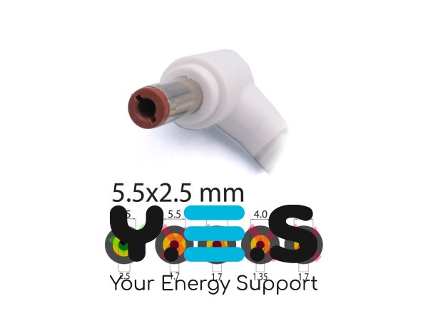 Адаптер живлення для ноутбуків Lenovo 20V 2A 40W, штекер 5.5×2.5, білий (36001672 / LN-A0403A3C), без кабелю, Original