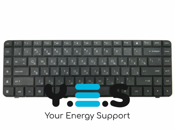 Клавіатура для ноутбуків HP Compaq CQ62, G62, CQ56, G56 — чорна, розкладка RU
