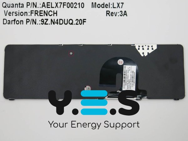 Клавіатура для ноутбука HP DV7-4000 / DV7-4100 / DV7-4200 / DV7-4300 — чорна, RU-розкладка, з рамкою