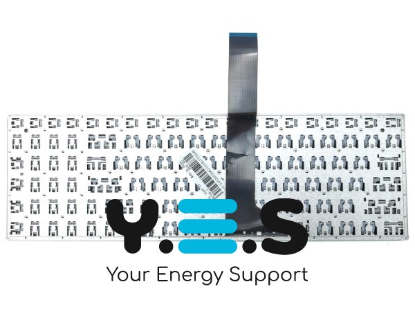 Клавіатура для ноутбуків ASUS X550, X550C, X550CA, X550CC, X550CL, X550DP, X550EA, X550VC, K550C, K550CA, X552, X552L — чорна (RU), без рамки, контакти ззаду