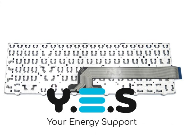 Клавіатура для ноутбуків Dell Inspiron 3541/3542/3546/3551/3552/3558/3543/3550/3560/5542/5548/5543/5545/5552/5759/7557/5551/5555/5558 — чорна, розкладка RU, з рамкою