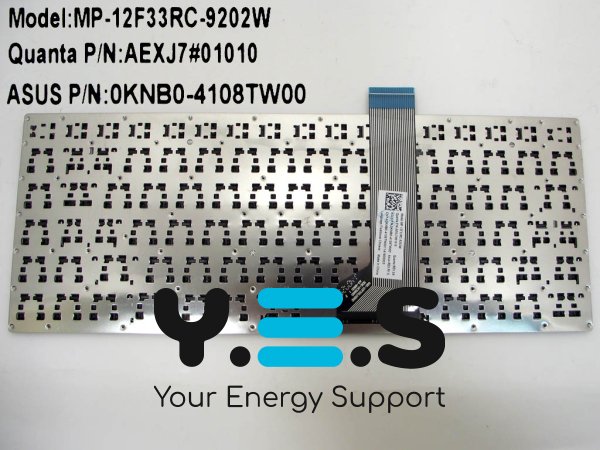 Клавіатура для ноутбуків ASUS VivoBook S400, S400C, S400E, S400CA, S451, X402, X402C, E402M, E402MA, E402S, E402SA — чорна, розкладка RU, без рамки