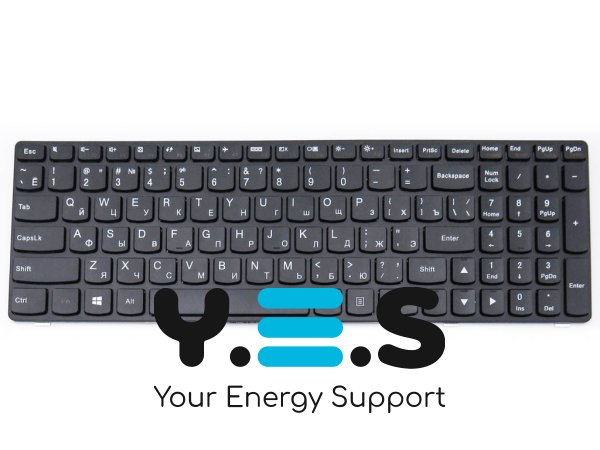 Клавіатура для ноутбуків Lenovo IdeaPad G500, G505, G510, G700, G710 — RU розкладка, чорна