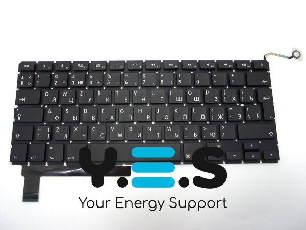 Клавіатура з підсвіткою для Apple MacBook Pro A1286 — RU-розкладка, великий Enter