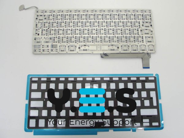 Клавіатура з підсвіткою для Apple MacBook Pro A1286 — RU-розкладка, великий Enter