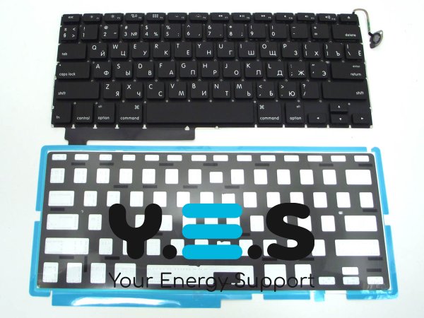 Клавіатура з підсвіткою для Apple MacBook Pro A1286 — RU розкладка, Small Enter