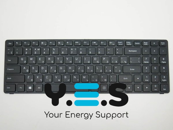 Клавіатура для ноутбуків LENOVO IdeaPad 100-15IBD / B50-50 — чорна, RU-розкладка