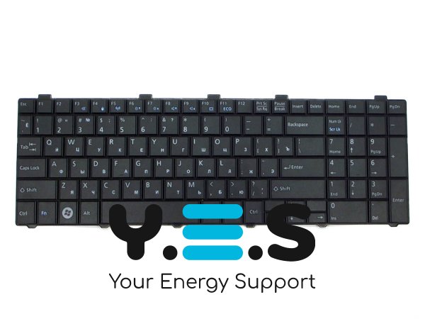 Клавіатура для ноутбука Fujitsu Lifebook A530 / A531 / AH512 / AH530 / AH531 / NH751, розкладка RU, чорна