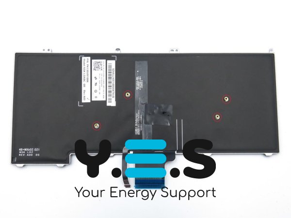 Клавіатура з підсвіткою для ноутбуків DELL Latitude E7240, E7440, E7420 — RU, чорна