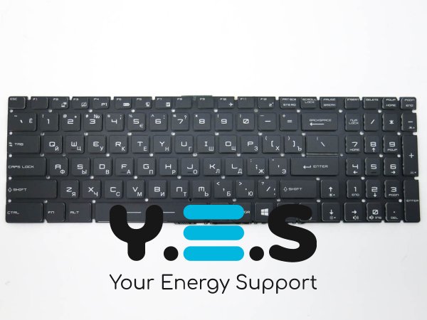 Клавіатура для ноутбуків MSI GT62/GT72/GE62/GE72/GS60/GS70/GL60/GL62/GL63/GL72/GP62/GP63/GP65/GP72/GP73/GP75/CX62 — чорна, RU-розкладка, RGB підсвічування, Original