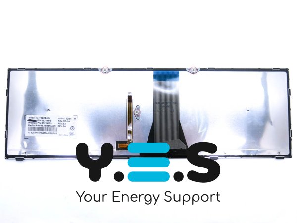 Клавіатура з підсвіткою для LENOVO IdeaPad G50, G50-30, G50-45, G50-70, G70, G70-70, G70-80, Z50-70, Z50-75, Z70-80 — RU розкладка, чорна, з чорною рамкою