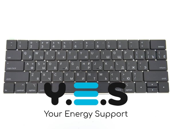Клавіатура для Apple MacBook Pro A1706 та A1707 (2016–2017), розкладка RU, малий Enter