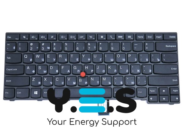 Клавіатура для ноутбука Lenovo ThinkPad E450 / E455 / E450c / E460 / E465, чорна, RU-розкладка (04X6191, 04X6151, 04X6111)