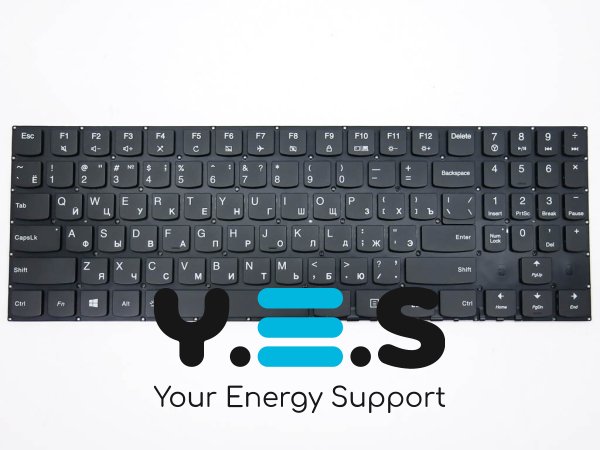 Клавіатура з підсвічуванням для LENOVO Legion Y520 / Y520-15IKB / Y520-15IKBA / Y520-15IKBN / Y720 / Y720-15IKB / Y530-15ICH / Y730 / Y540-15IRH / Y540-17IRH / Y545-PG0 — чорна (RU), без рамки, Original