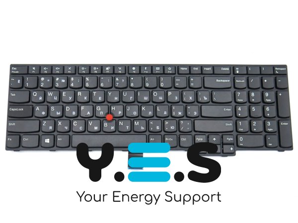 Клавіатура для ноутбука Lenovo ThinkPad E570, E575 — RU розкладка, чорна