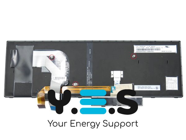 Клавіатура з підсвіткою для Lenovo ThinkPad T570, T580, P51S, P52S — чорна, RU-розкладка