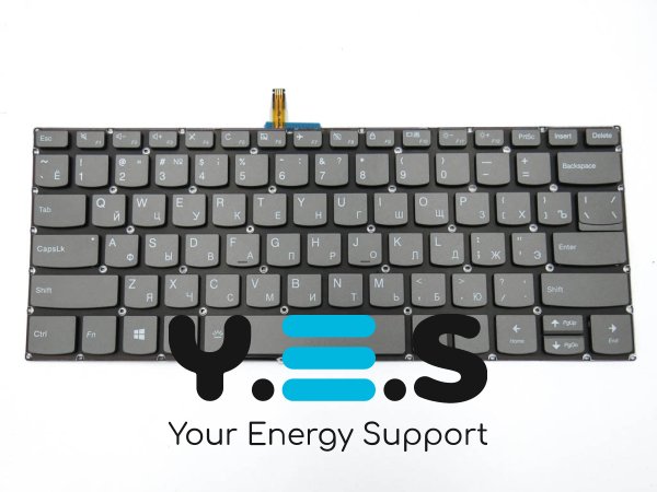 Клавіатура з підсвіткою (чорна, RU) для Lenovo Ideapad 330S-14ARR / 330S-14AST / 330S-14IKB / 330S-14ISK / V330-14IKB / Yoga 520-14IKB / 720-15ISK