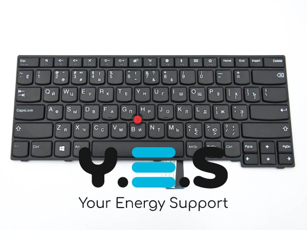 Клавіатура для Lenovo ThinkPad E470 / E470C / E475 — чорна, розкладка RU, PN 01AX094 (SN20K93258)