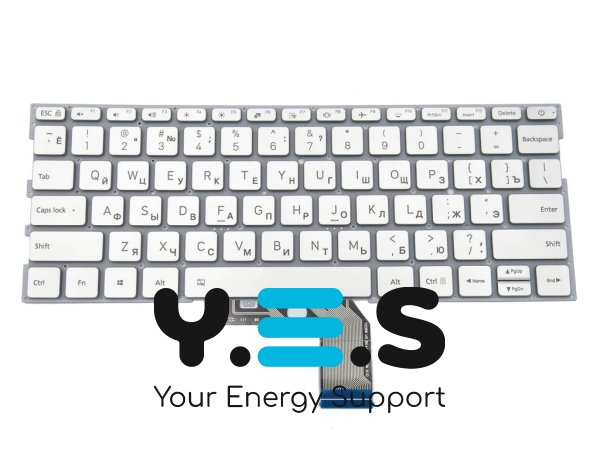 Клавіатура з підсвіткою для ноутбука Xiaomi Mi Air 13.3" (TM1704, TM1703, TM1613R, TM1604), Silver, RU, 9Z.ND7BW.001 / MK1000000576