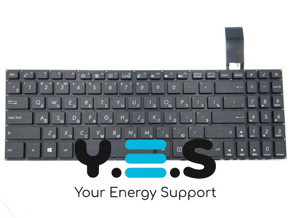 Клавіатура для ноутбуків ASUS FX570UD, FX570Z, FX570ZD, FX570U, X570U, X570UD, X570ZD, X570D, X570U, K570UD, K570Z, K570ZD — чорна (RU)