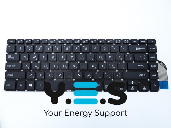 Клавіатура для ноутбуків Asus X505/X505b/X505Ba/X505BP/X505Z/X505ZA, K505/K505B/K505BP, A505/A505Z/A505ZA, X506, R504z, F505/F505Z/F505ZA — чорна (RU)