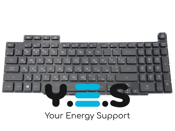 Клавіатура з підсвіткою для ASUS GM501, GM501G, GM501GM, GM501GS, GU501G, GU501GM, GU501GS — RU Black (чорна) Original