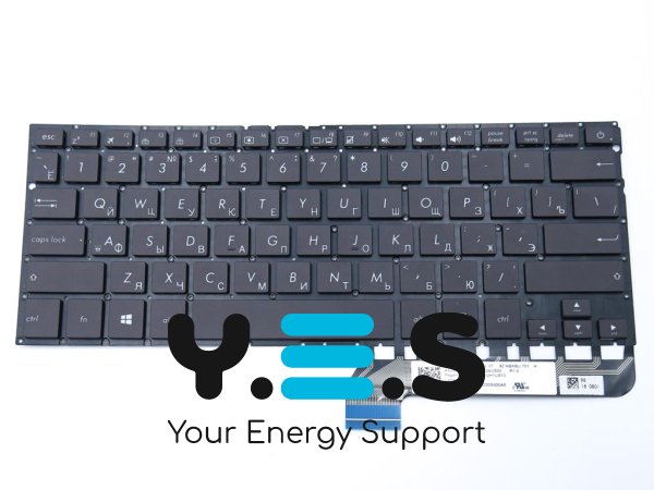 Клавіатура з підсвіткою для ASUS ZenBook UX430U, UX430UA, UX430UQ — Version 3, 0KNB0-2624US00, RU Black (див. фото) Original