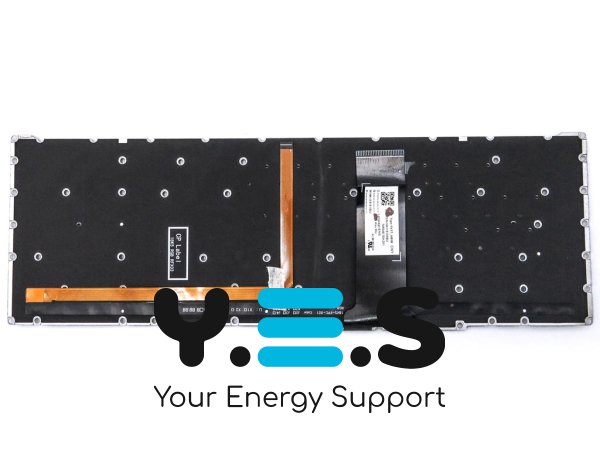 Клавіатура з RGB підсвіткою для ACER Nitro 5 AN515-43, AN515-54, AN515-55, AN517-51, AN517-52, AN515-45 — чорна, без рамки (RU), Original