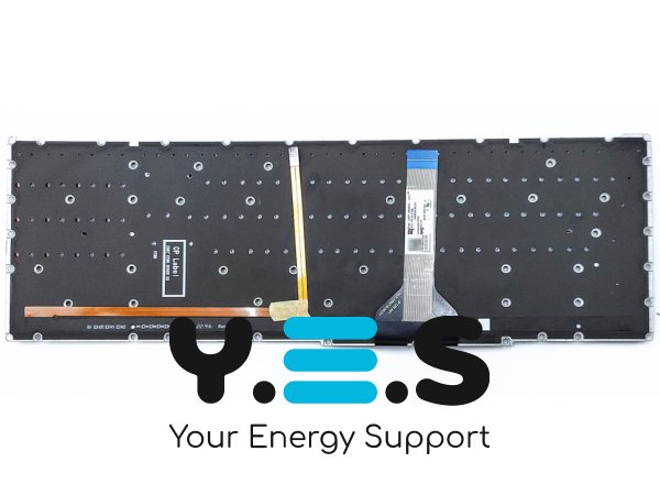 Клавіатура для ноутбуків ACER Nitro 5 AN515-45 / AN515-55 / AN515-56 / AN515-57 / AN517-41 / AN517-53, N20C1 — чорна RU, без рамки, з червоною підсвіткою