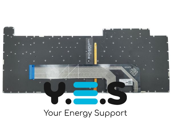 Клавіатура для ноутбуків ASUS TUF Gaming FX506, FX506U, FX506II, FX506IH, FX506LI, FA506, FA506Q, FA506QM, FA506QR, FX506II, FA706, FX706 — чорна (RU), без рамки, з RGB-підсвіткою, Original