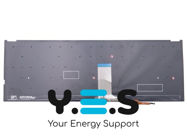 Клавіатура з підсвіткою для ASUS VivoBook S530 / X530 / K530 / S530F / S530UA / X530FA / X530UN — чорна (RU), без рамки
