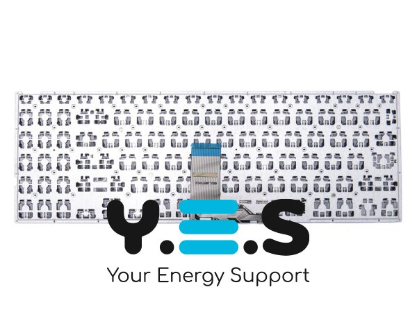 Клавіатура для ноутбуків ASUS X509/X512/X515, K509 — сумісна з X509FA X509FB X509FJ X512D X512DA X512F X512FA X512U X512UA X512UB X515JA X515FA X515MA, срібляста (RU), Original