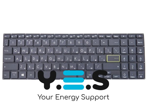 Клавіатура для ноутбуків ASUS X521, X521EA, X521EQ, X521FA, X521FL, X521JQ, X521UA, S533, S533E, S533F — RU розкладка, чорна (Black), Original