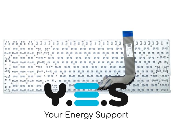 Клавіатура для ноутбука ASUS X542, X542BA, X542B, X542U, X542UR, X542UQR, X542UN, X542UF, X542UA, K542, K542B — RU розкладка, біла, без рамки