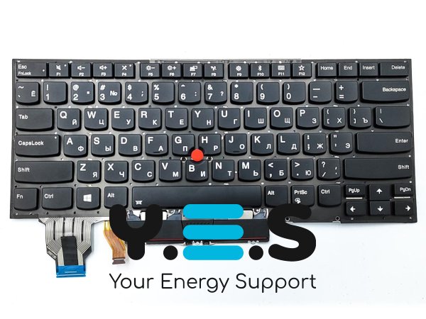 Клавіатура з підсвіткою для Lenovo ThinkPad X1 Carbon 8th Gen, RU Black, Original